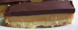 Chocolate caramel shortbread