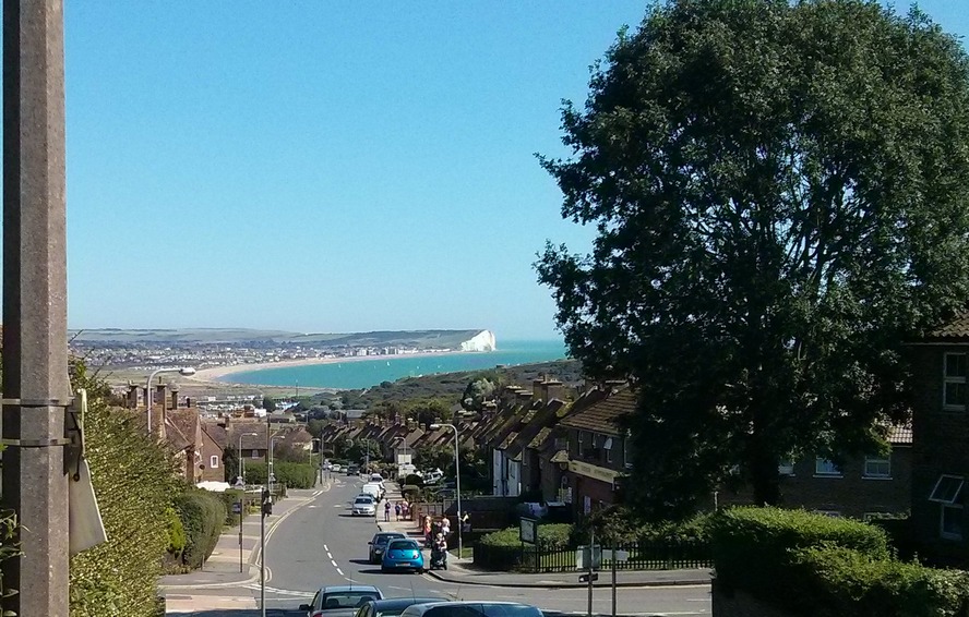 I wonder if the residents of Gibbon Road, Newhaven ever get used to this view of Seaford Bay