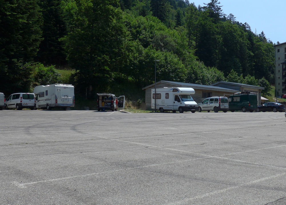 Car park at Col de Rousset