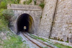 Railway tunnel at Entrevaux