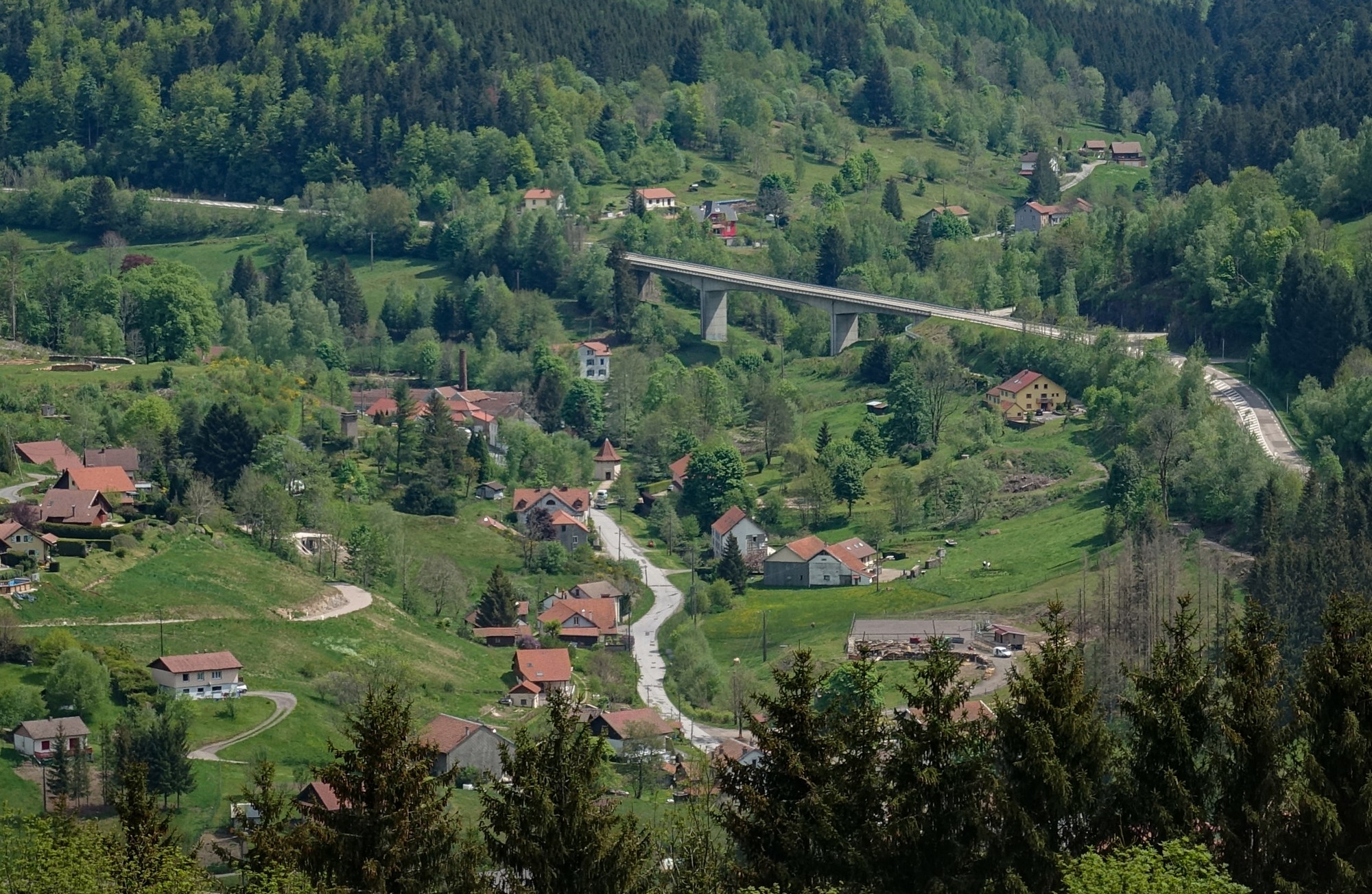 View down to Bussang