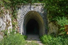 Tunnel de Domplomb - Ligne du Tramway électrique de Bellegarde à Chéezry