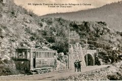 Ligne du Tramway électrique de Bellegarde à Chéezry - Tunnel de Domplomb