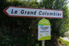 la premiere borne kilométrique du Grand Colombier